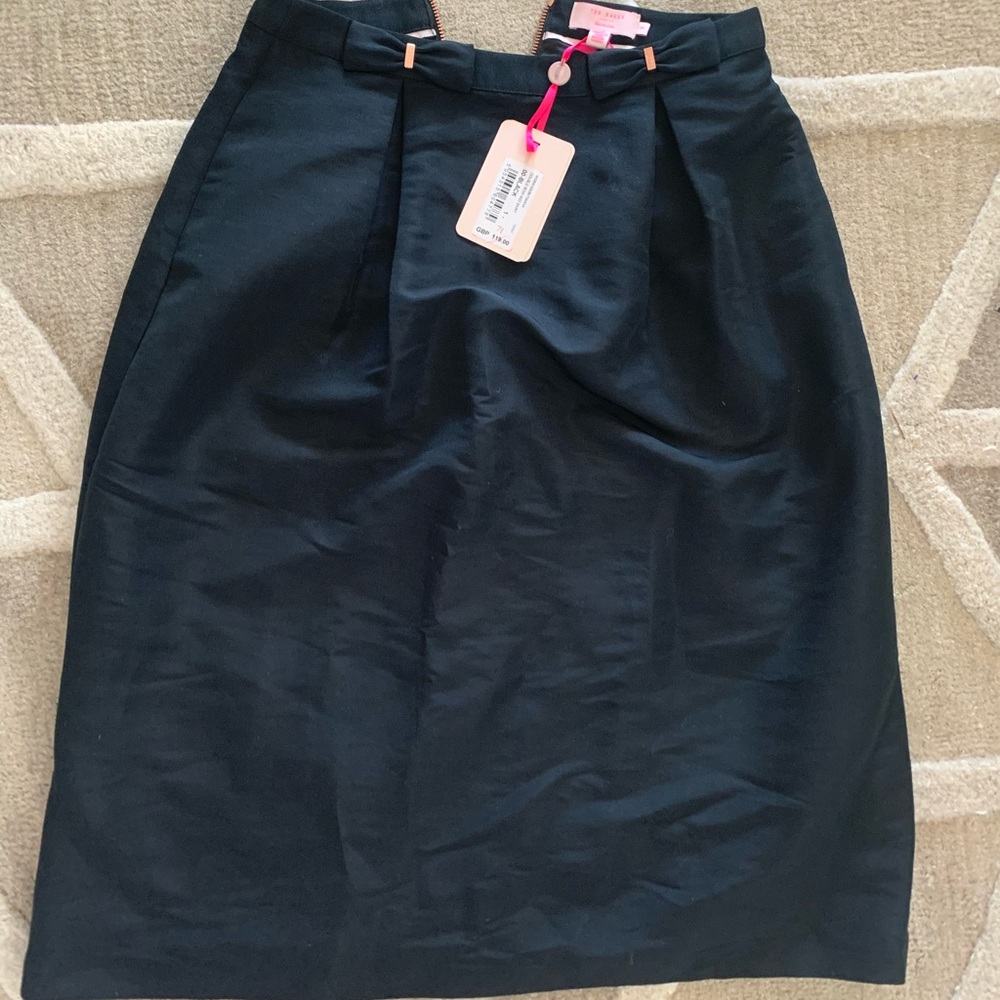Ted Baker Timana double bow Midi skirt size 1